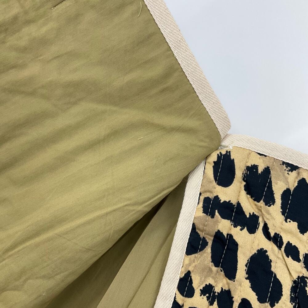 Rachel Antonoff Skirt M Leopard Print Wrap Mini Toggle Front Lined Mob Wife NEW - Picture 11 of 15